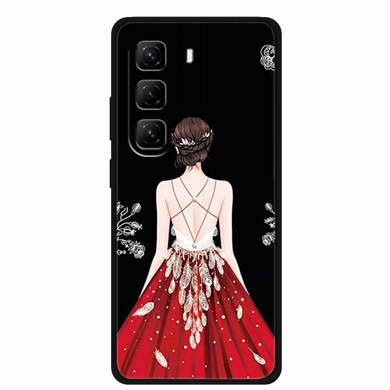 For Infinix Hot 60 Pro+ Case Cool Cartoon Soft Silicone TPU Black Cover For Infinix Hot 60 Pro Plus ShockProof Phone Case X6886