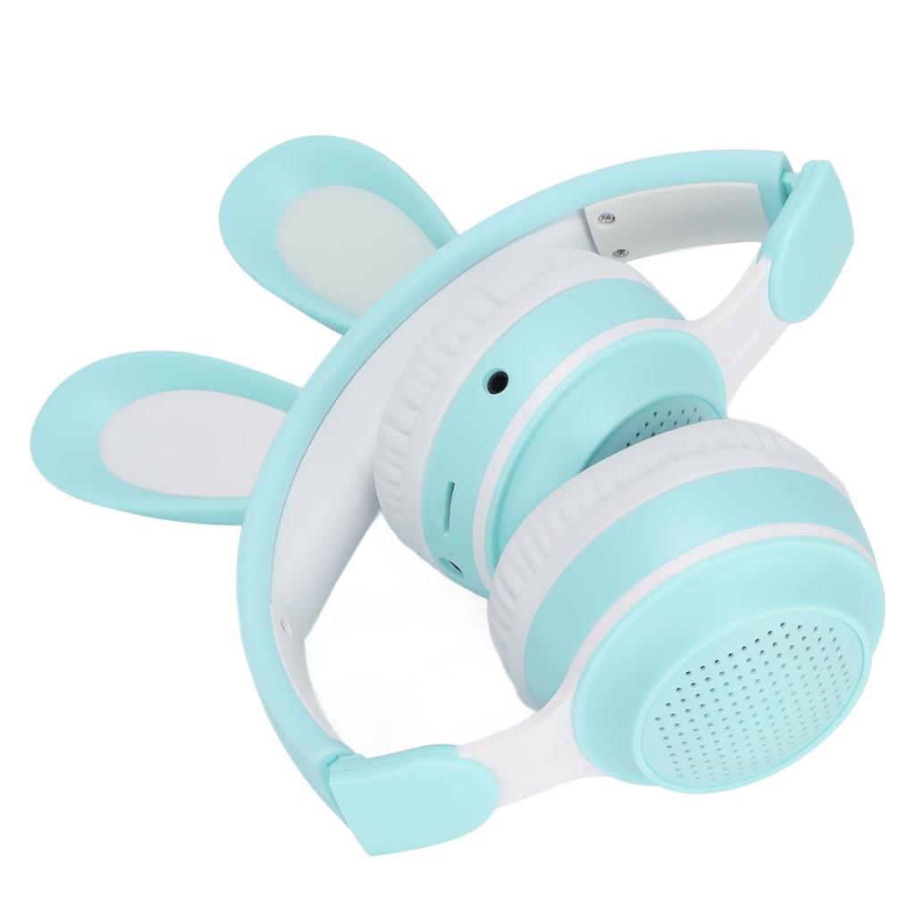 Ear 5.0 Headphones Folding Kids Wireless Headset with LED Color Light for PC Tablet Online Learning