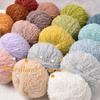 50g/roll Blended Coil Yarn Teddy Roll Yarn Soft Knitted Crochet Dyeing Yarns DIY Hand Knitted Crochet Knitted Sweater Hat Doll