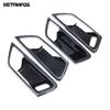 Interior Door Handle Bowl Cover Trim Sticker For Ford Kuga Escape     2024 Carbon Fiber Accessories Car Styling