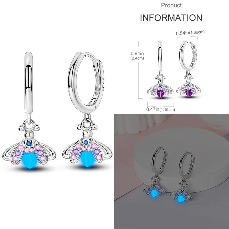 Zircon Earrings 925 Sterling copper Zircon Hoop Ear Studs Sparkling Pave Earring LOVE Wedding Gift For Women Anniversary