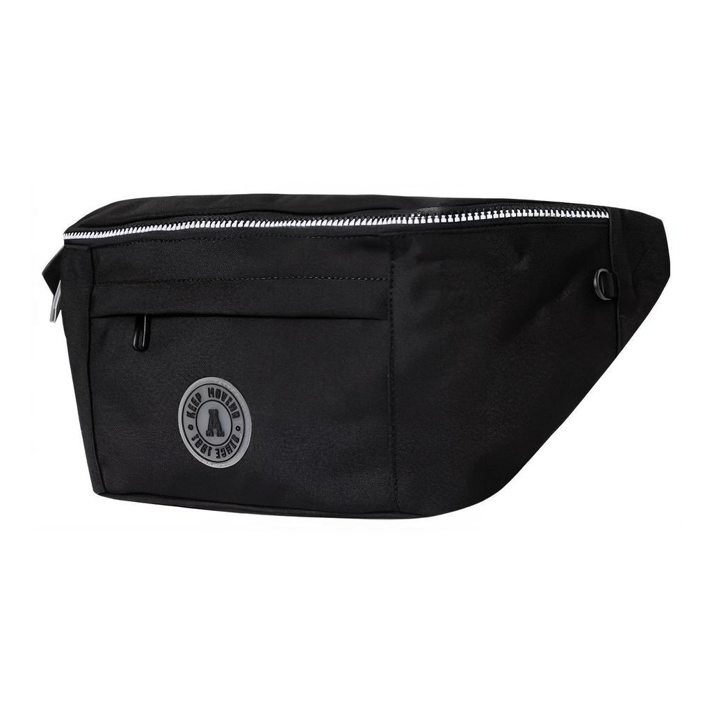 Anta Sports Casual Outfit Fabric Shoulder Crossbody Chest Waist Bag Unisex Bags Black 192328131-1