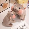 Chubby Hippo Plush Toy Short Legs Hippopotamus Stuffed Animal Doll  Valentine's Birthday