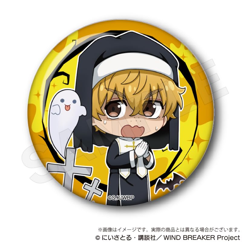 WIND BREAKER Trading Hologram Can Badges Black Halloween Box of 9 Ver.