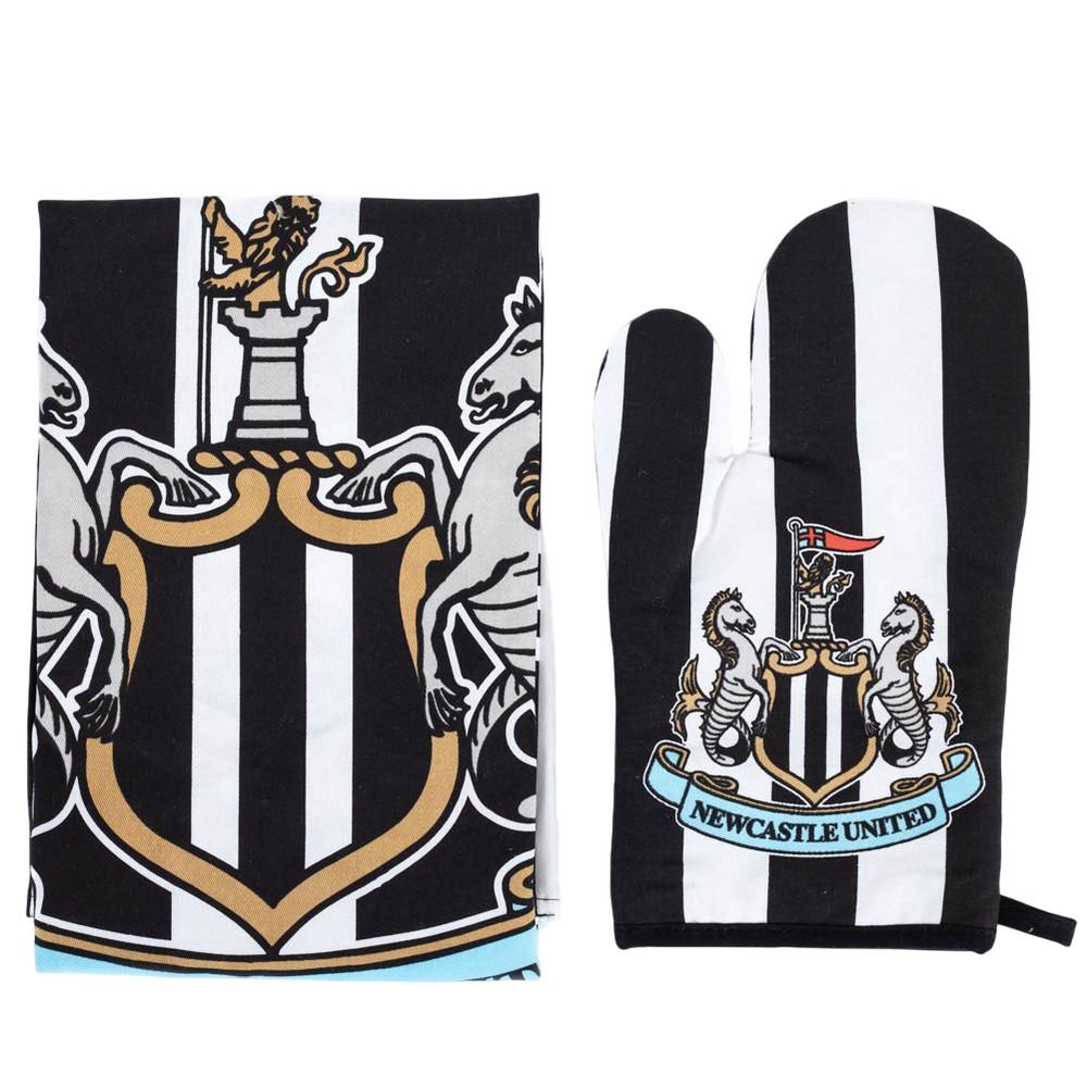 Newcastle United FC Crest And Stripes Apron & Oven Glove