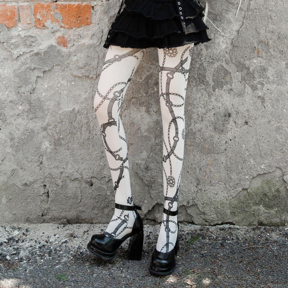 High Waist Leopard Pantyhose 80D Sexy Long Socks New Leggings  Women