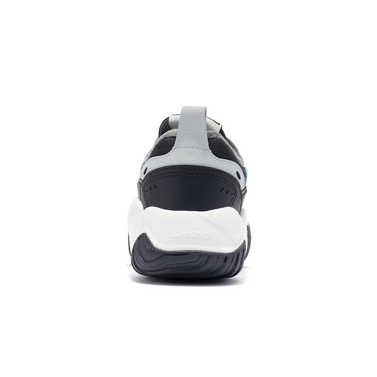 Li Ning Cat Paw Lite Cushioning Slip Resistant Abrasion Resistant Low top Running Shoes Men's Black White Blue AGCR229-1