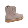 UGG Classic Mini Two-Layer Leather Mini Classic Tassel Plush Short Snow Boots Women Snow Boots Gray 1127454-SYGR