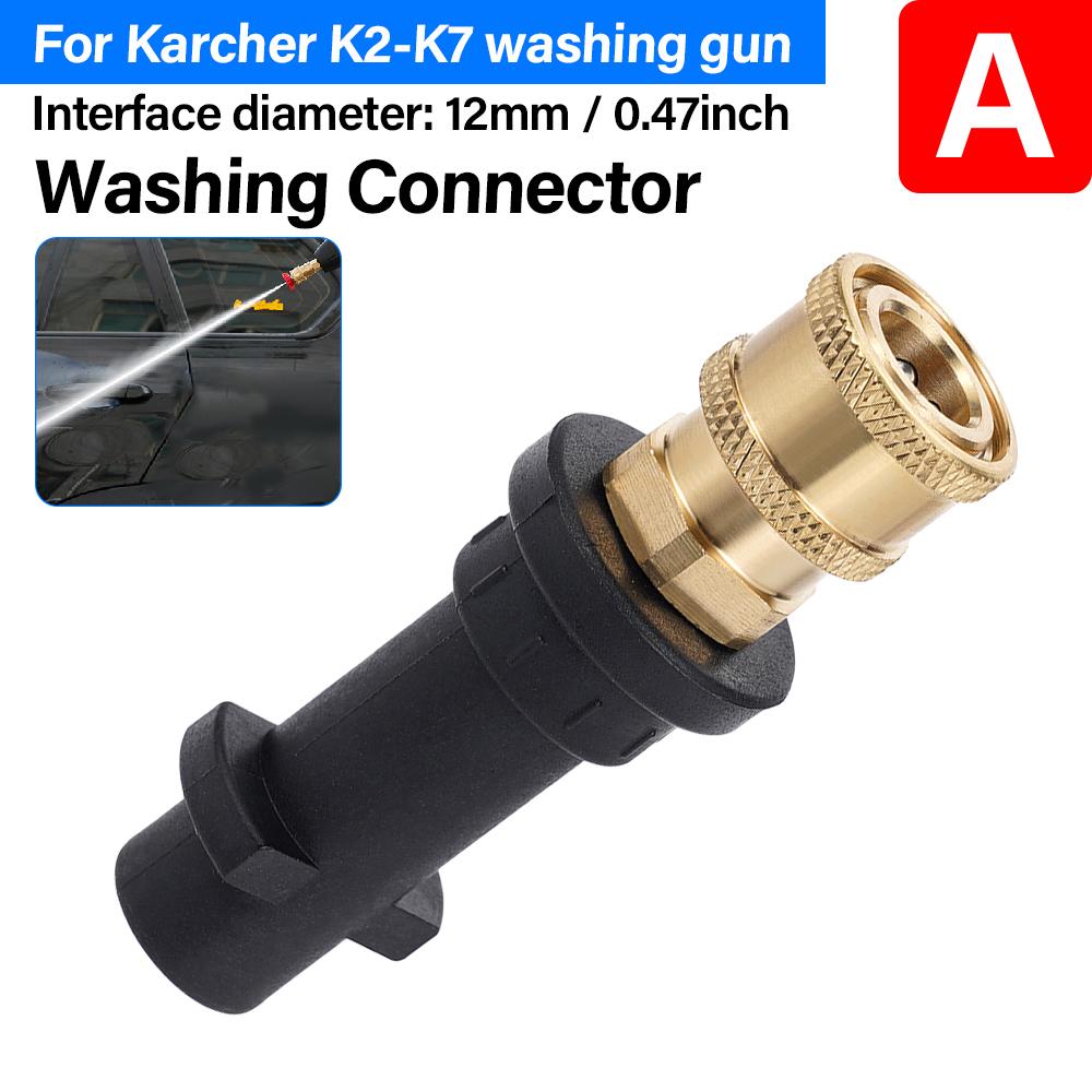 K2-K7k Series Adapter+5 Color Nozzle High Pressure Water Gun Union High Pressure foam Kettle Retrofit Parts Cleaning