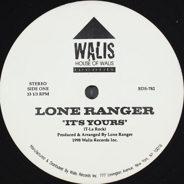 

12inch Record LONE RANGER - It s Yours BDS782 House Of Walis 1998 US Rap & Hip-Hop/R&B Used