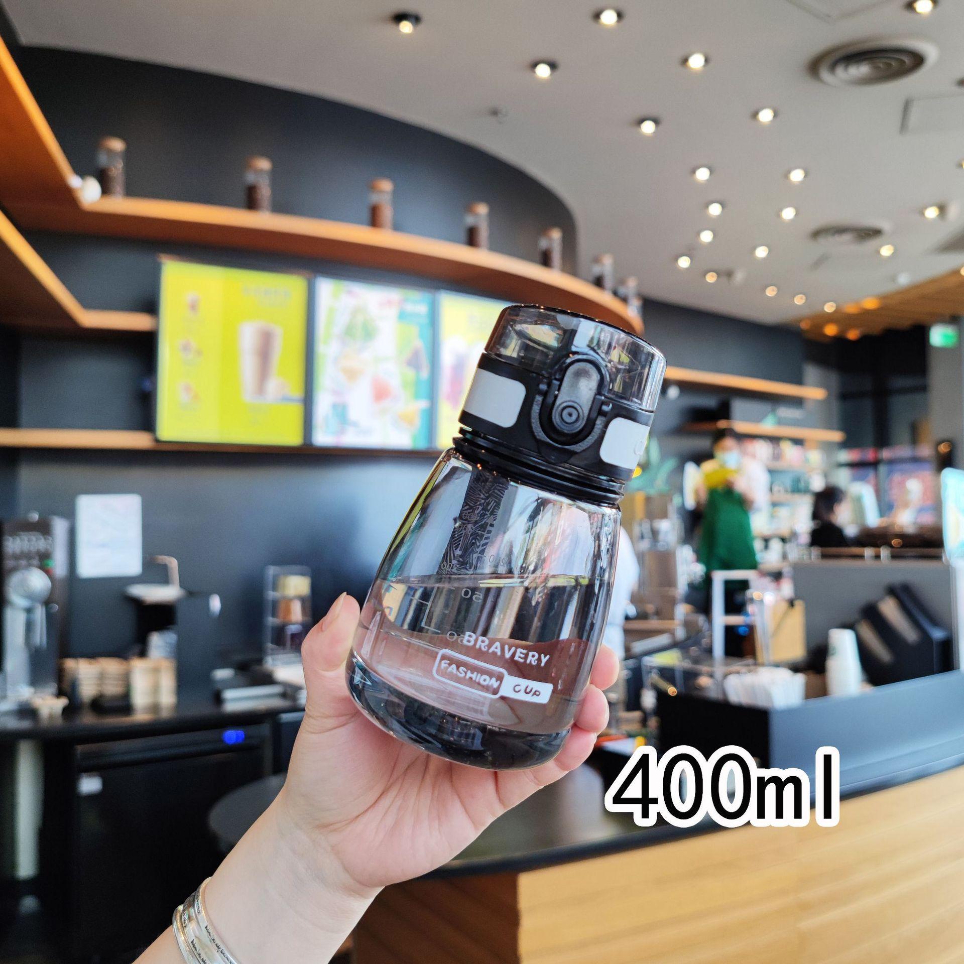 

Mini Best Water Bottle 400mlPlastic Water Bottle Big Belly Cup Sports WaterBottle Suitablefor Boys/Girls Gift Leakproof Portable 401-500ml чёрный