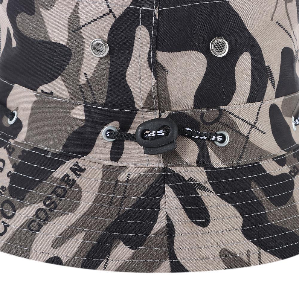 Women Men Casual Camouflage Adjustable Sunscreen Fisherman Cap Summer Sun Caps Bucket Hat