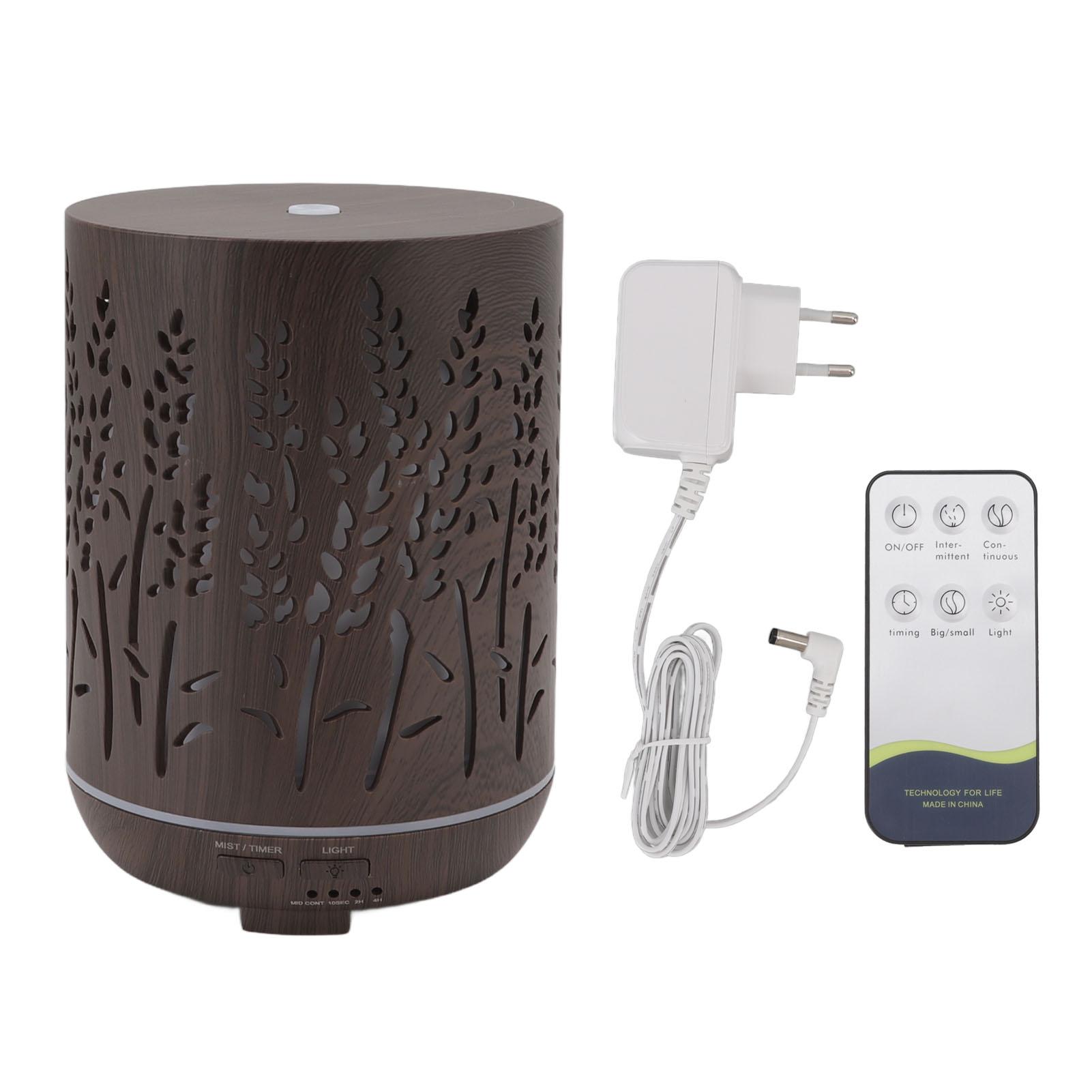 

300 мл Увлажнитель воздуха с текстурой дерева Арома-увлажнитель воздуха Ночник для спальни, гостиной