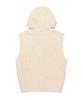 Lee Hooded Knit Vest Beige