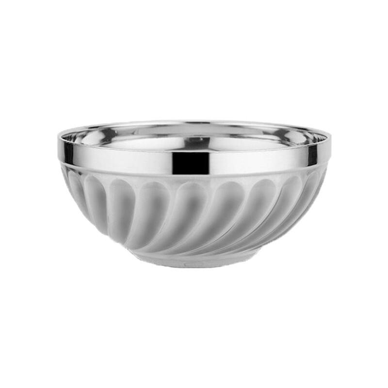 Xi Di En 304 Stainless Steel Double-Layer Insulated Bowl 14cm