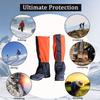 Leg Boot Gaiters Hiking Leg Gaiters Snake Gaiters- Snake Bite Protection for Lower Legs Adjustable Snow Boot Gaiters for Hiking and Snowshoeing