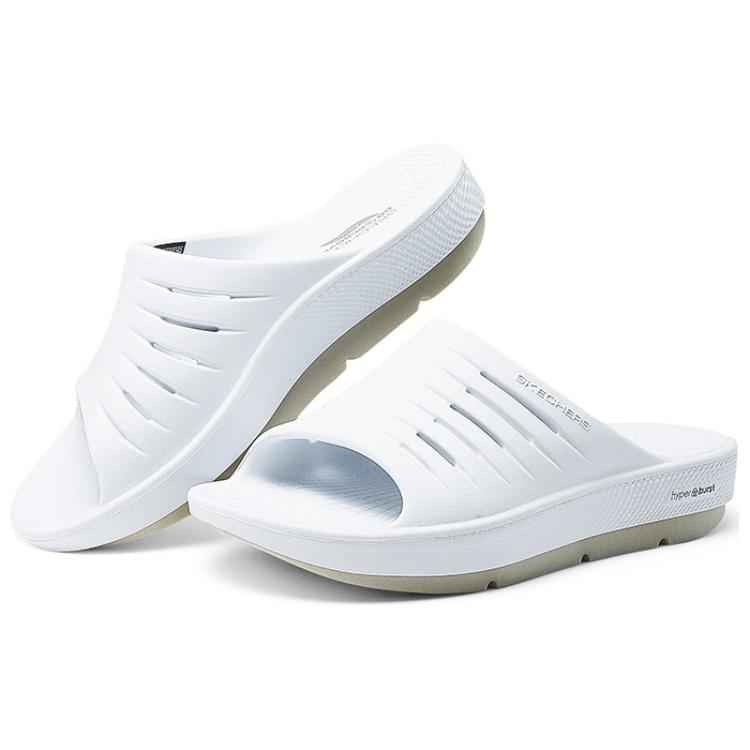 Skechers Codzienne Oddychające Ciche Wsuwane Sandały Damskie Sandały Białe 141706-WGY