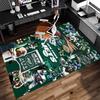 New York Jets logo Print Area Rug - Soft, Washable Non-Slip Indoor Mat for Office Chairs, Living Room, Home Office Decorative Rug