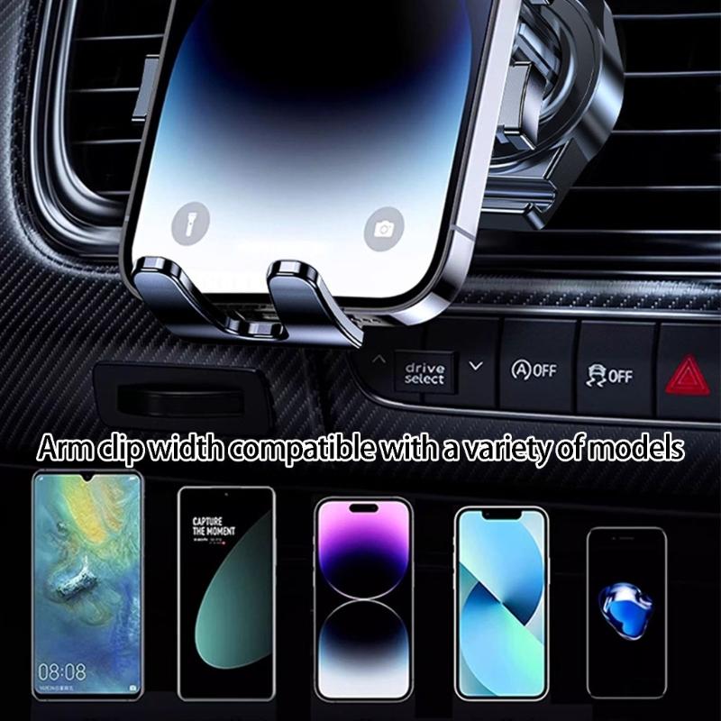 Anti Shake Car Phone Mount Easy Installation Spirals Hook for Stable Navigation 360 Degree Viewing Portrait Landscape