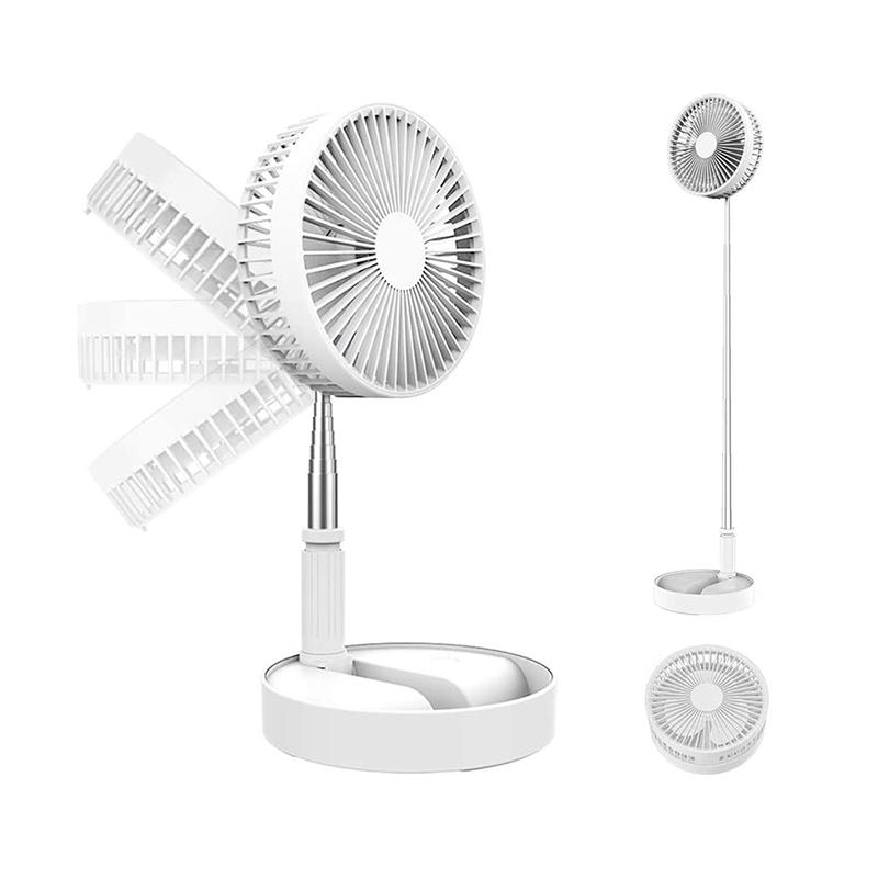 Portable High-Speed Usb Rechargeable Electric Fan Telescopic Foldable Retractable Adjustable Air Cooling For Household Use Fan