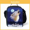 Animal School Lunch Bags Kids Boy's Food Carriers With Soft Handle For Travel
