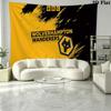 Wolverhampton Wanderers Wandteppich Ästhetisches Wandbehang Gedruckter Stoffdecke Dekorative Wandteppiche für Schlafzimmer Wohnzimmer Heimdekoration