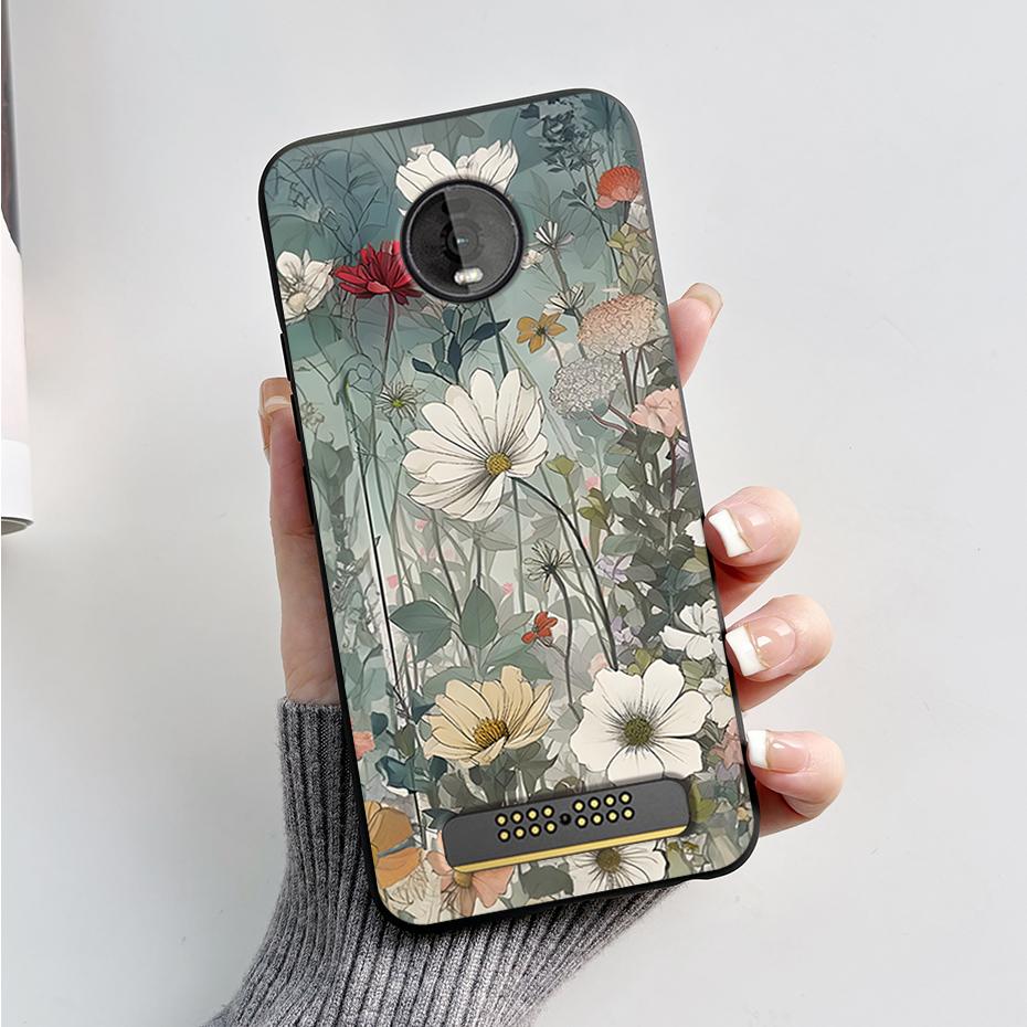 For Motorola Moto Z4 Z3 Play Case Cute Cartoon Soft Silicone TPU Cover Phone Case For Moto Z3 Z4 Play MotoZ4 Z4Play Z3Play Funda