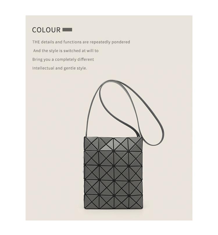 2024 Geometric Rhombus Mini Tote & Shoulder Messenger Bag