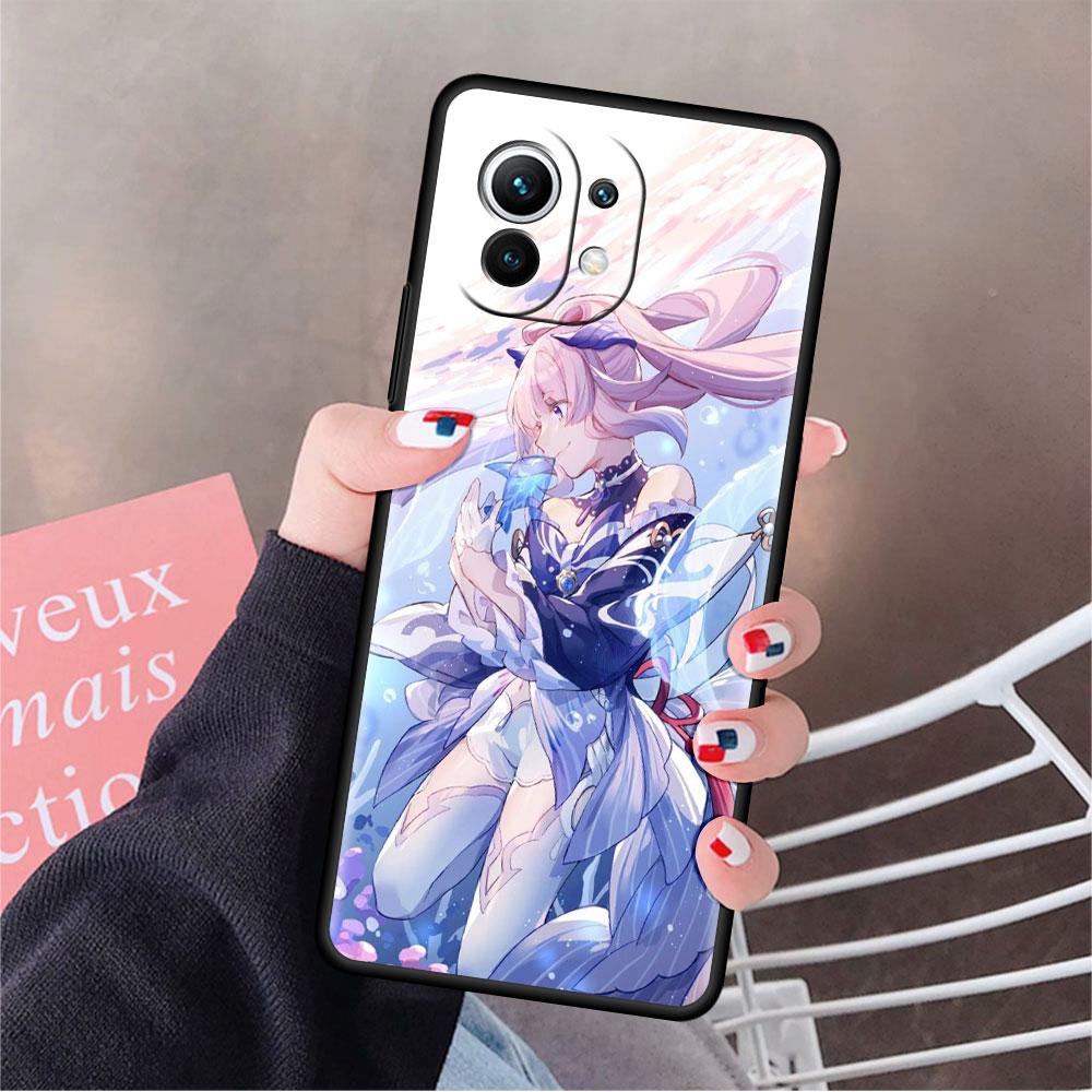 

Чехол Girl Genshin Impact Funda для Xiaomi Mi 11 Lite 5G NE 11T Pro 10T 9T Note 10 12 12X 12S, ультрамягкий силиконовый чехол для телефона Mi Note 10 Lite