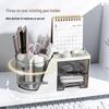 360° Rotating Pen Holder: Luxurious, Multifunctional, Large-Capacity Desktop Storage for Students and Offices