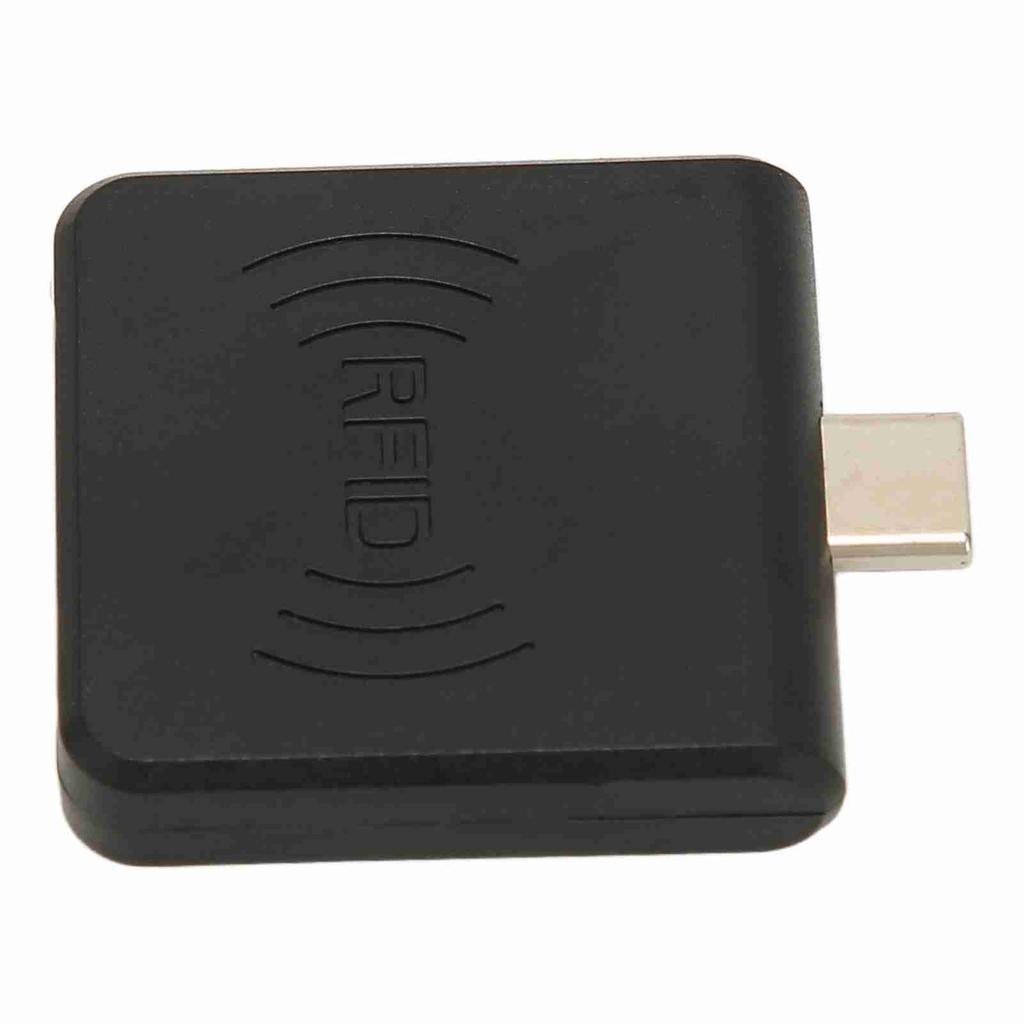 RFID ID Handy Kartenleser Typ C Schnittstelle 125Khz Tragbarer Smart Card Reader Schwarz