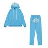 Unisex Y2K Streetwear Hoodie Jogger Set Cotton Blend Loose Fit Casual Outfit Men Women