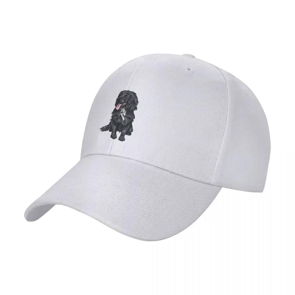 Happy Black Cocker Spaniel Cute dog Art Baseball Cap Beach Bag funny hat Golf Hat Sunscreen Hats Man Womens