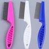 1pc 2-In-1 Pet Hair & Tear Stain Remover Brush - Stainless Steel Dog & Cat Flea Comb,Suitable for Dogs and Cats