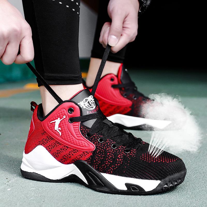Basketball shoes 221 autumn new high-top student sports shoes sonic breathable running shoes 36
