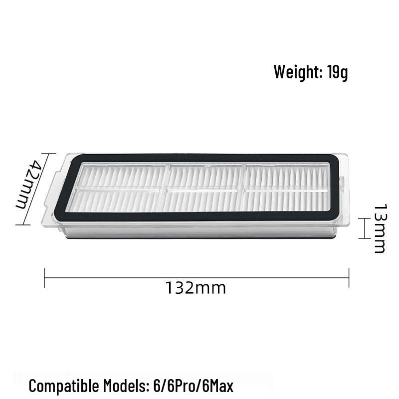 Xiaomi Mijia Sweeping Robot Accessories: Roller Brush, Filter Screen, Dust Bag, Side Brush, Roller Mop
