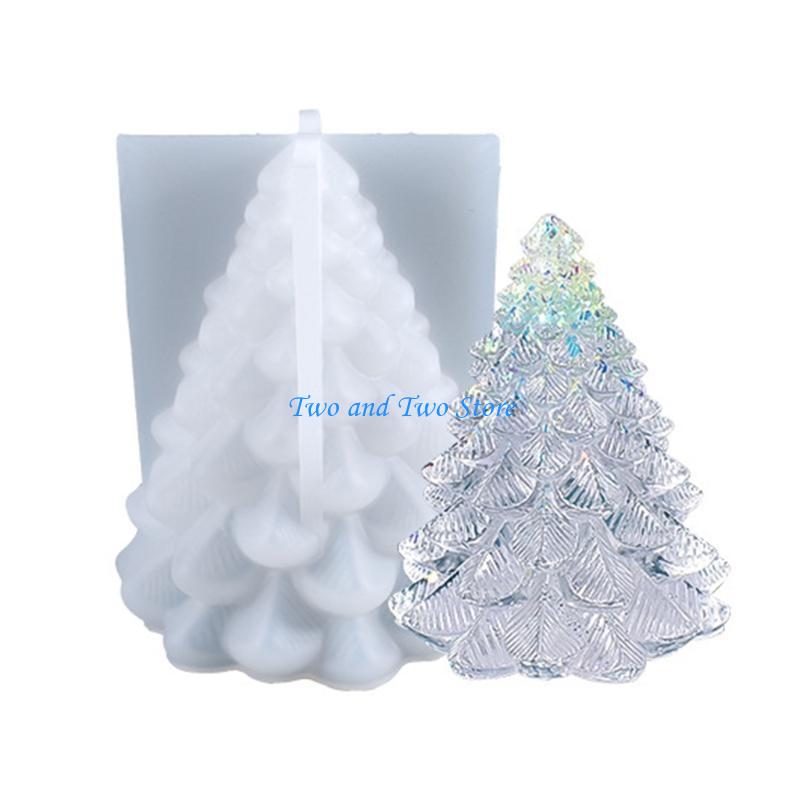 HX6F Resin Mold DIY Craft Christmas Tree Molds for DIY Craft Jewelry Making