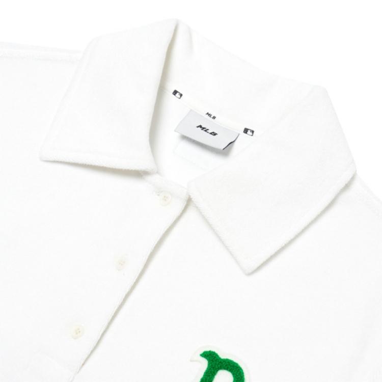 New MLB Boston Red Sox Polo Shirt Women's White 3FPQ61023-43WHS