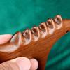 Golden Silk Sandalwood Trigger Point Massage Gua Sha Tools Professional Lymphatic Drainage Tools Therapy Massage Tools For Foot