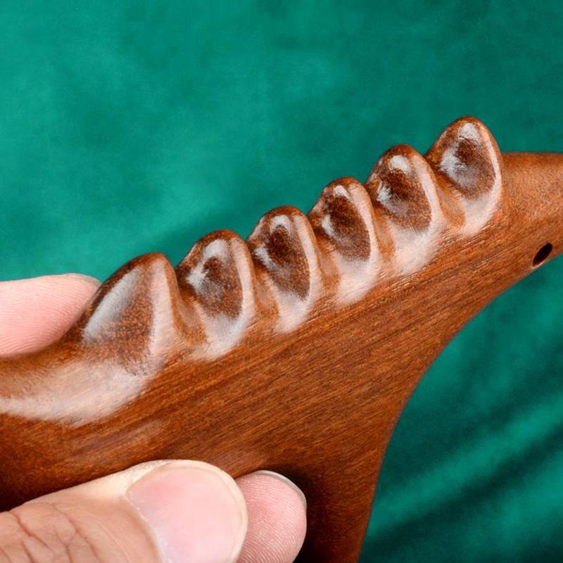 Golden Silk Sandalwood Trigger Point Massage Gua Sha Tools Professional Lymphatic Drainage Tools Therapy Massage Tools For Foot