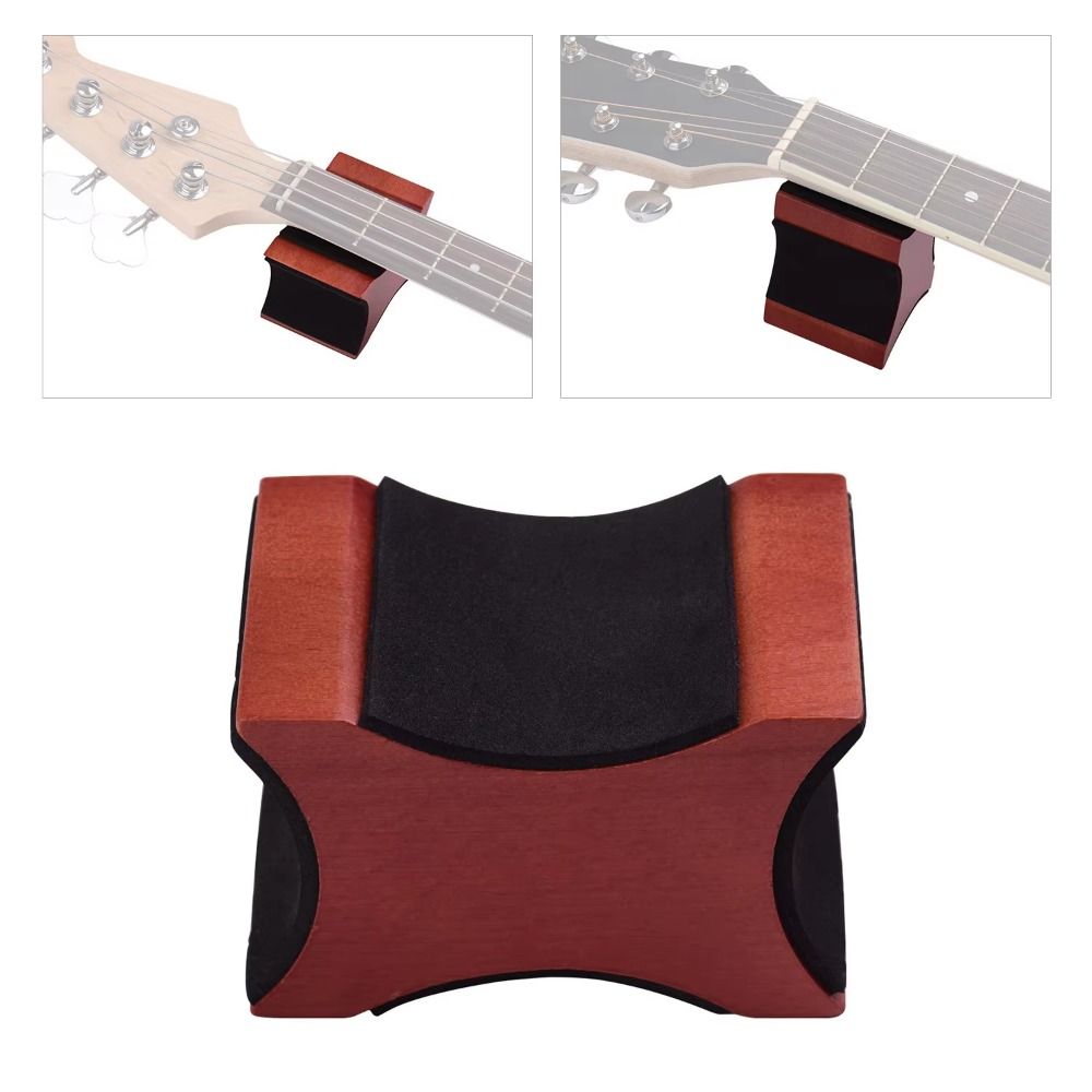 2 Usage Height Guitar Wooden Neck Bracket Support Pillow Guitar Neck Stand Holder Bass Mandolin
