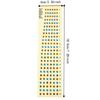 2PCS Yellow Fingerboard Frets Map Sticker Fret Markers Fret Markers Stickers  For Beginners Practice