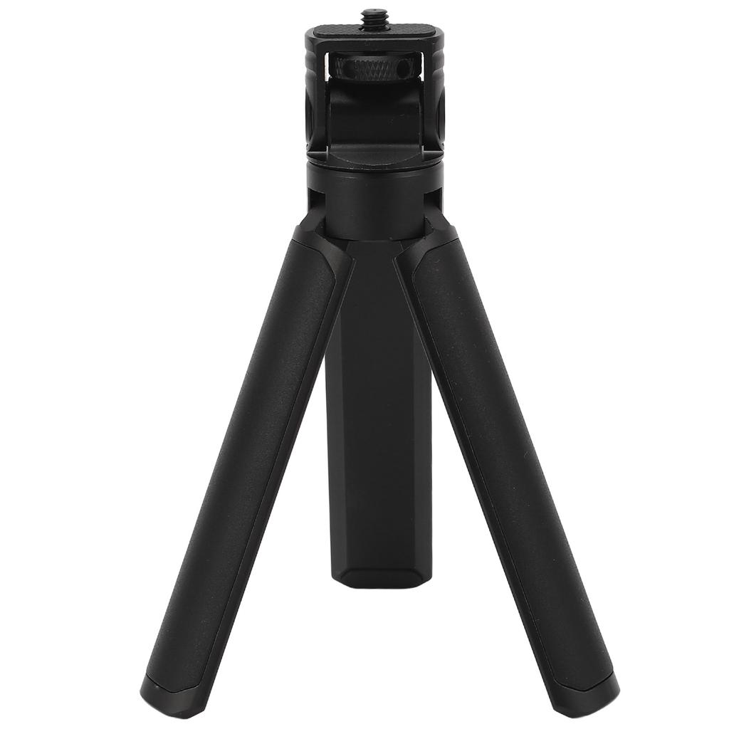 Mini Camera Tripod Adjustable Head Portable Vlog Travel Selfie Stick Handle Grip Desktop Tripod 1/4in Screw Hole for Phone Microphone
