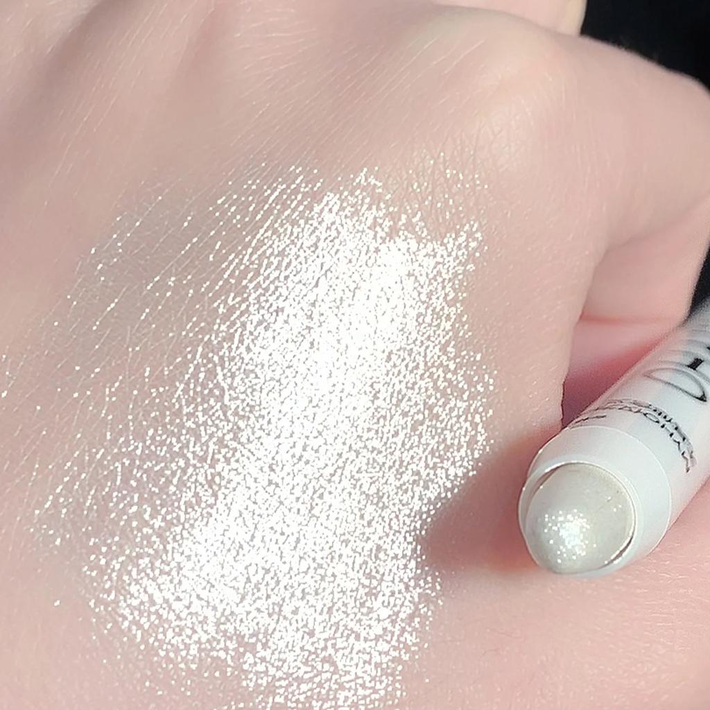 Star Diamond Highlighter Pen Series 608 Highlighter Eye Head Brightening Silkworm Pen Flash Eyeshadow Pen Matte White Pearl