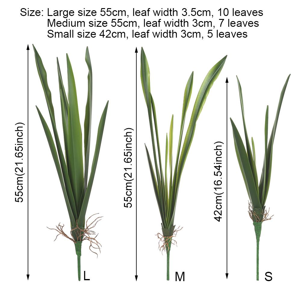 Fashion Artificial Decorations High Grade Silicon Feel Garden Artificial Orchid Leaf Simulation