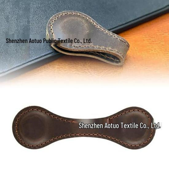 Europäischer Retro Leder Magnetischer Lesezeichen-Clip für Journale und Bücher