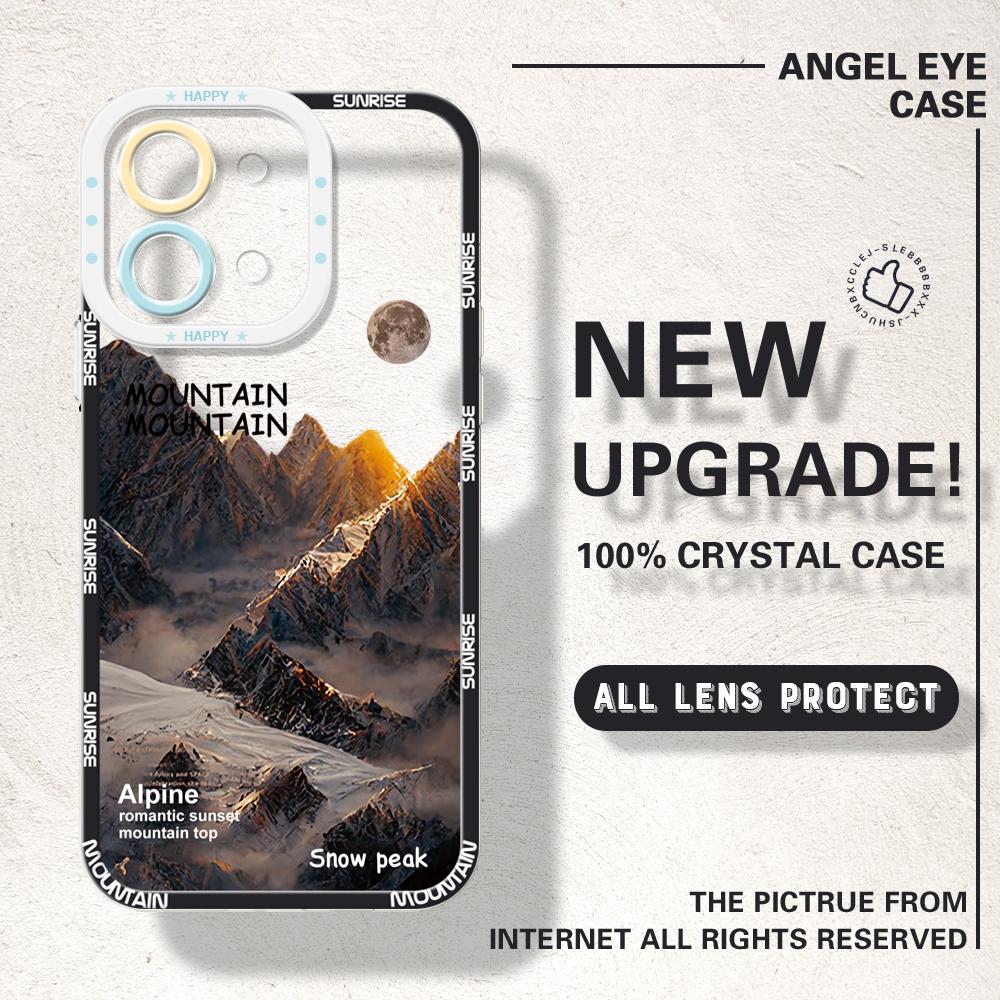 

Для Vivo Y15S Y17S Y36 Y20 Y22S Y28 Y75 Y33S Y18 V27 V29e V30e V20 V21 Tecno Pova 5 Sunrise Snow Mountain Полная защита камеры Кристаллический чехол Vivo Y75 5G