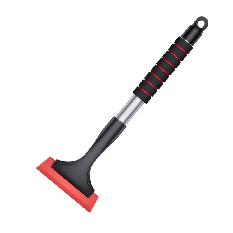 Universal Ice Scraper Ice Remover Windshield Wipe Scraper Snow Shovel with Extendable Foam Handle Windscreen Ice Scraper красный