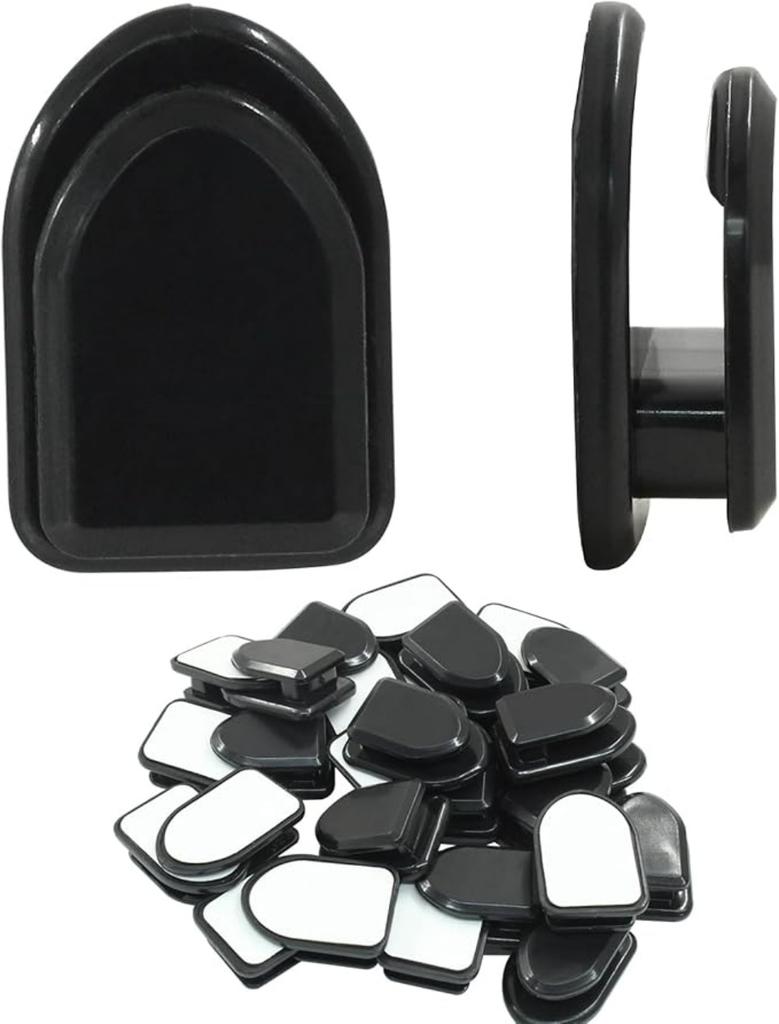 Mini Car Hooks Portable Strong Adhesive Invisible Hanger for Storage and Sorting Boxes of Multi-purpose Vehicles Car Interior