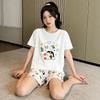 Energetic Girly Summer Pajama Set: Fresh, Casual Short Sleeve Fairy Style for Women